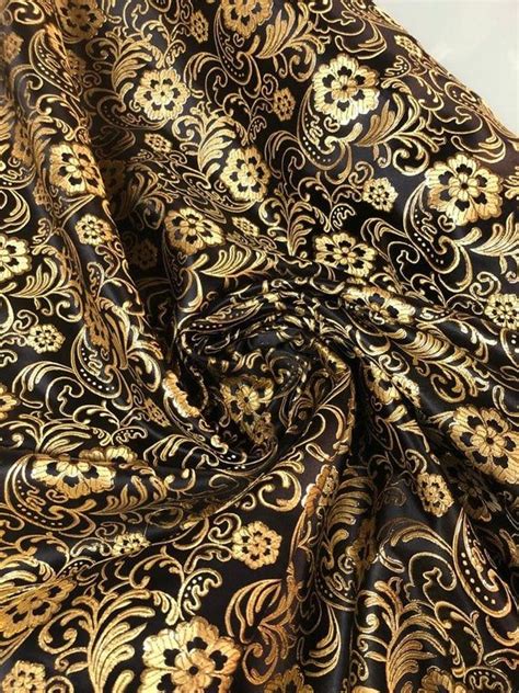 black metallic brocade fabric|brocade fabric store.